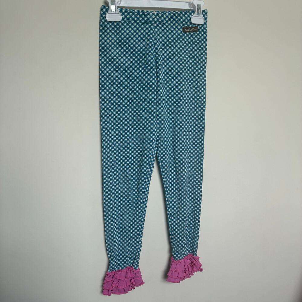 Matilda Jane Gingham Ruffle Leggings – Girls Size 10 – Boutique Style